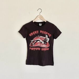 Vintage Y2K The Rocky Horror Picture Show Frank-N-Furter Black T Shirt Women's S